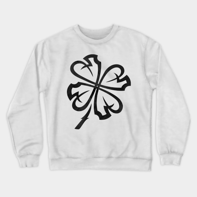 Luck Black Crewneck Sweatshirt by ConsistentLuck